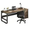 Mesa de Computador de Mesa, Mesa para Home Office, Design Moderno Simples com Três Gavetas, Mesa de Quarto, Mesa de Estudo e Escrita para Estudantes