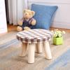 Banco Bajo de Madera Maciza Taburete para Cambiarse los Zapatos Mesa de Centro para Sala de Estar Taburete para Sofá Taburete de Regalo de Elogio Taburete Redondo que Genera Cabello Taburete Pequeño para el Hogar