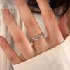 Plata Ruitai s925 plata esterlina generación coreana trémolo suministro en vivo anillo pequeño liso anillo sólido luz lujo nicho anillo mujeres