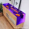 Camino de mesa de Halloween transfronterizo de nuevo estilo con un toque de alta gama, Tela colgante para fiesta navideña, Banderín de decoración para mesa de comedor de sala de estar, Personalización al por mayor