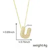 Colgante de letra inglesa 26 con incrustaciones de circonita de cobre transfronterizo, letra gruesa de moda popular, accesorios DIY al por mayor