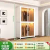 Armario de acero, gran capacidad, para dormitorios, adecuado para apartamentos de alquiler, armario infantil de metal, armario de almacenamiento a prueba de humedad y polvo