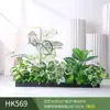 Paisagismo com Plantas Verdes Simulação Floreira Divisória de Piso Arte Floral de Chão Paisagem de Plantas Combinação de Floreira Flor Artificial em Vaso Bonsai Decoração