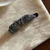 Presilha Banana Plissada Estampa de Leopardo com Bolinhas Vintage com Toque de Luxo, Presilha Vertical Torcida para Rabo de Cavalo, Presilha Horizontal para a Parte de Trás da Cabeça para Adicionar Volume, Grampo de Cabelo