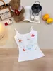Top Camisola Dopamine Estampa de Frutas Nova Redutor de Idade para Mulheres com Bojo Embutido, Costas Bonitas, Emagrecimento, Top para Usar por Baixo
