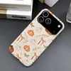 Capa de Halloween transfronteiriça nova pintada à mão em aquarela com laço e abóbora fantasma para iPhone iP18promax, capa de filme