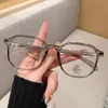 Óculos Planos Tendência 2026 com Armação Grande para Mulheres, Armações de Óculos com Filtro de Luz Azul, Armações de Óculos Modernas para Homens, Podem Ser Personalizadas para Lentes de Grau