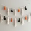 Amazon transfronterizo nuevo tejido a mano creativo fantasma de Halloween flor ambiente festivo adornos de pared