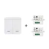 Interruptor Inalámbrico de Control Remoto Transfronterizo, No Requiere Cableado, Fácil de Instalar, Piezas de Modificación, Dispositivo de Encendido/Apagado 433, Control Inteligente de Iluminación y Electrodomésticos