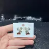 Pendientes de Corazón Geométrico con Circonita Lingshang Design Pinzas para Orejas para Mujer Diseño Original Galvanizado Ecológico Tienda Venta al por Mayor