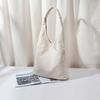 Bolso de Hombro Transfronterizo Bolso de Hombro de Lona Bolso de Tela Casual Versátil Elegante Fresco Artístico de Celebridad de Internet de Moda para Mujer