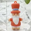 Llavero Colgante Navideño Muñeco Estéreo de Papá Noel Colgante Exquisito para Bolso Llavero de Coche Pequeño Regalo