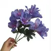 Buquê de Azaleia Artificial com 5 Galhos, Flores de Seda, Flores Artificiais para Casamento, Decoração de Casa, Fotografia e Buquês Decorativos
