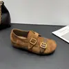 Sandálias Birkenstock plataforma retrô estilo coreano para mulheres, nova coleção outono/inverno 2026, sola grossa, versáteis, bico redondo, mules de calçar fácil