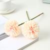 Flor artificial crisântemo bola de três cabeças casa Mesa Mesa Mesa Mesa Mesa Mesa Mesa Mesa Mesa Mesa mesa decoração dente-de-leão tecido de seda cebola Flor bola atacado