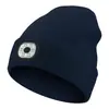 Amazon Nueva Gorra de Punto Bluetooth 5.0 para Correr de Noche al Aire Libre Pesca Nocturna Luz LED Iluminación Música Bluetooth Gorra de Luz Navideña