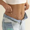 Cadenas de cintura con borlas de doble mariposa, moda de joyería transfronteriza europea y americana, dulce y genial, accesorios de cadena corporal sexy para mujer de verano en la playa