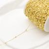 Corrente de ouro 14K/18K que preserva a cor corrente O-chain banhada a ouro corrente fina corrente de extensão pulseira colar acessórios diy