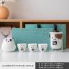 Conjunto de chá de viagem Panda portátil para uma pessoa Xícara expressa acampamento ao ar livre fofo simples uma chaleira três xícaras portátil para fazer chá