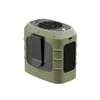 Ventilador de cuello y cintura colgante para exteriores, larga duración, iluminable, USB, portátil, recargable, mini ventilador de escritorio sin aspas