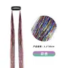 Extensiones de Cabello de Hilo Metálico de Colores, Extensiones de Cabello de Una Pieza de Hilo Arcoíris, Extensiones de Cabello de Hilo Láser, Mechones de Cabello de Lentejuelas