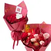 Papel de Empaque para Bodas Shangjin con Lámina Dorada, Papel Decorativo Engrosado para Compromiso y Envoltura de Ramos de Boda Rojos, Venta al por Mayor