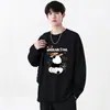 Camiseta de Manga Larga para Hombre de Marca de Moda Otoño Nuevo Estilo Holgada Casual Versátil Suéter Superior Camiseta para Hombre LOGOTIPO Personalizable