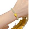 Nuevo Yilong bola de masa al vapor original año del dragón pulsera femenina diseño de nicho zodiaco Dragón imitación jade Hetian pulsera para amigas estudiante