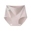 Ropa Interior de Algodón Colorida Tipo a Algodón Médico para Mujer, Algodón Puro, Longitud Extendida, Entrepierna Antibacteriana, Sin Costuras Visibles, Cintura Alta, Control de Abdomen, Bragas Triángulo