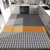 Tapetes de Piso para Cozinha São Antiderrapantes, à Prova de Óleo, Laváveis com Pano, Laváveis, Tapetes Impermeáveis e Resistentes a Manchas de PVC, Especiais para Uso Doméstico, Tapetes de Piso para Cozinha de Cobertura Total