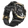 Pulseira iWatch Adequada para Pulseira Apple Watch Frogman Silicone Integrado Pulseira de Metal para Relógio Sensação de Alto Padrão AppleWatch