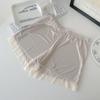 Pantalones de seguridad dos en uno para mujer, ropa interior de verano, antibacterianos, con borde de encaje, pantalones cortos ligeros, calzoncillos tipo bóxer de cintura alta