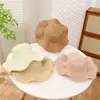 Sombrero de Paja de Playa de Verano para Mujer con Ala Ancha, Sombrero de Protección Solar para Uso en Exteriores, Sombrero para el Sol, Sombrero Parasol, Al por Mayor en Stock