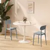 Mesa de comedor estilo Ins mesa de tulipán mesa de negociación mesa de té pequeña redonda mesa de té pequeña blanca nórdica cafetería combinación de mesa de té pequeña