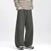 [Fábrica de Origen] Pantalones de trabajo estilo americano para hombre, pantalones rectos de otoño, pantalones casuales de algodón puro para hombre de primavera y otoño