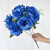 Flor Azul Material Hotel Boda Tema Boda Elegante Conjunto Arreglo Floral Diseño Disparo Accesorios Decorativos Sentido Elegante