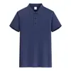Atacado Transfronteiriço Fabricante Camisas Culturais Camisetas Roupas de Trabalho Grupo Logo Estampado Verão Gola Lapela Manga Curta Casual Camisas Transparentes