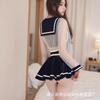 Atuendo Sexy de Puro Deseo para Estudiante a las Tres de la Mañana, Uniforme Erótico, Tentador Mono con Abertura en la Entrepierna Pijama de Marinero de Puro Deseo Venta al por Mayor 1863