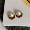 Pendientes Retro Maillard Nicho Lujo Gama Alta Pendientes de Otoño e Invierno 2025 Nuevos Pendientes Populares para Mujer