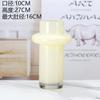 Vaso de vidrio creativo simple estilo ins alto valor de color arreglo floral transparente flores secas botella hidropónica fábrica venta al por mayor