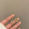 Pendientes Modernos y Únicos con un Toque de Lujo, Pendientes Pequeños y Elegantes de Circonita para Mujer