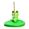 Soporte para Varillas de Incienso de Sándalo Rana Panda Famoso en Internet Sandalwood Incense Stick Holder Quemador Pequeño de Incienso Quemador de Aromaterapia Soporte para Incienso Regalo Creativo