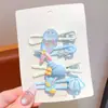 Pinzas para el pelo de niños, pinzas laterales, pinzas de pato princesa estrella de mar y concha, pinzas para flequillo, pasadores para la frente de niñas, accesorios para el pelo