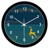 Reloj de pared LED luminoso con control de voz inteligente, personalidad creativa, estilo chino nuevo, reloj de pared luminoso para sala de estar del hogar, reloj