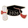 2026 Nueva Temporada de Graduación Birrete de Licenciatura Broche Metálico Ecológico Souvenir Regalo para Estudiante Accesorio Decoración Insignia