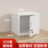 Gabinete de Archivos Pequeño de Acero Inoxidable con Puerta Única, Gabinete Bajo de Almacenamiento, Gabinete para Aditivos Alimentarios, Caja de Almacenamiento Antirrobo con Cerradura