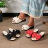 Nuevas pantuflas de verano con suela gruesa y lazo, a la moda y versátiles, elegantes para mujer, estilo europeo y americano 2026, talla grande, casual