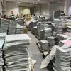 Fábrica de Origen Alfombrilla de Ratón Tela Blanca Borde Negro Material en Rollo Venta Directa de Fábrica Caucho Natural Alfombrilla de Ratón Engrosada Admite Personalización