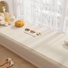 Alfombrilla para Bay Window de Cuero Estilo Crema, Resistente a Manchas y Fácil de Cuidar, Alfombrilla Limpiable y Sin Lavado, Alfombrilla Antideslizante Cortable para Balcón