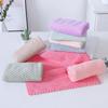 Toalla cuadrada de vellón coral con diseño de piña lisa, toalla absorbente para lavarse las manos y la cara para niños, paño absorbente para colgar en la cocina